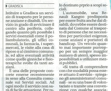 Anziani e disabili chiedono un servizio di trasporto