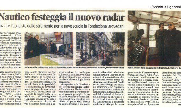 Il Nautico festeggia il nuovo radar