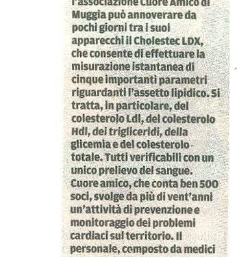 Cuore amico: nuovi macchinari per esami veloci
