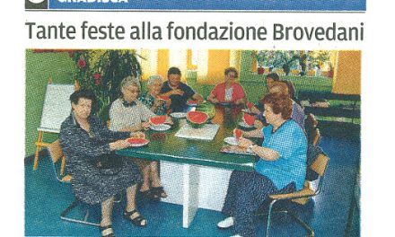 Tante feste alla fondazione Brovedani