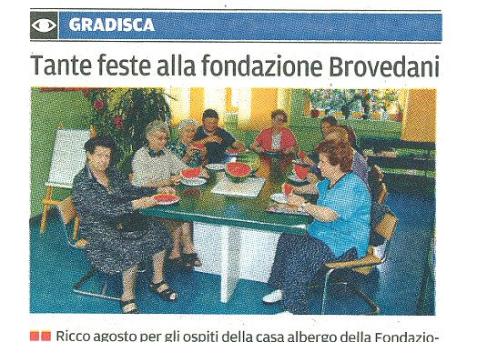 Tante feste alla fondazione Brovedani