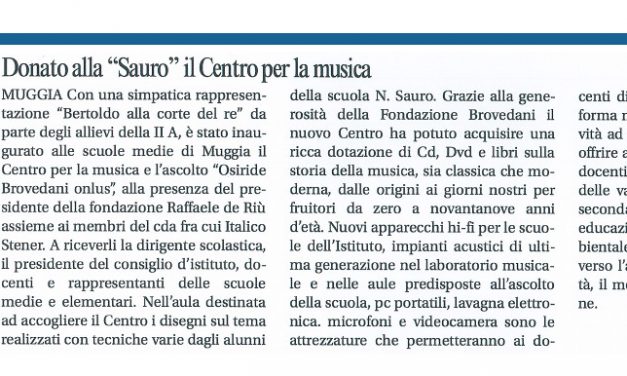 Donato alla Sauro, il centro per la musica