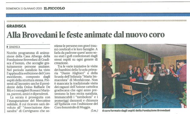 Alla Brovedani le feste animate dal nuovo coro