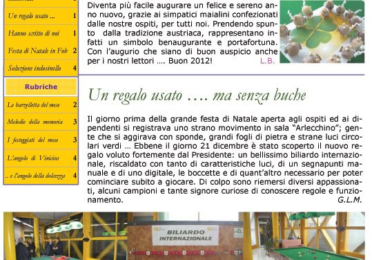 Anno 3 – Numero 1 – Gennaio 2012
