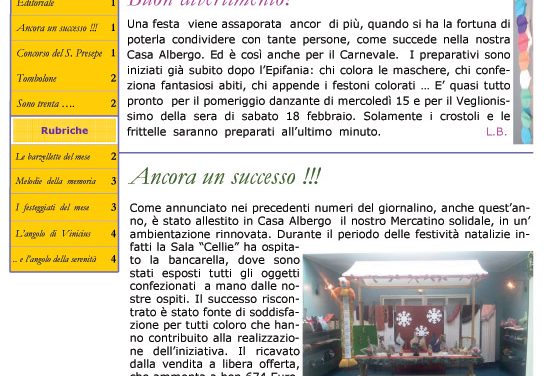 Anno 3 – Numero 2 – Febbraio 2012