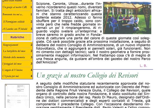 Anno 3 – Numero 8 – Agosto 2012