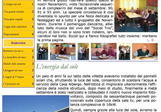Anno 3 – Numero 11 – Novembre 2012