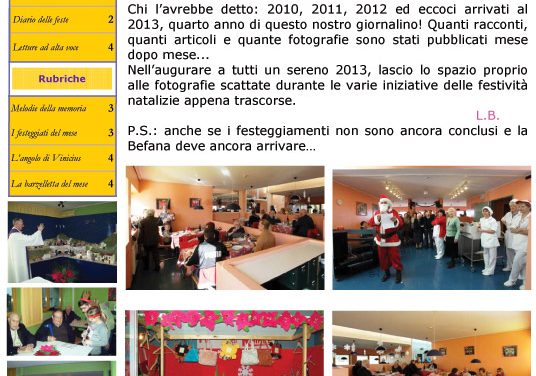 Anno 4 – Numero 1 – Gennaio 2013