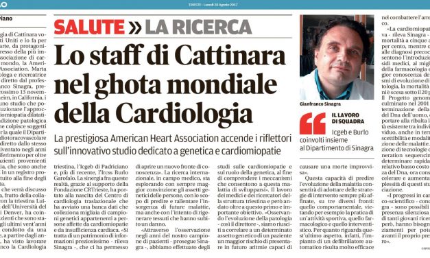 Lo staff di Cattinara nel gotha mondiale della Cardiologia