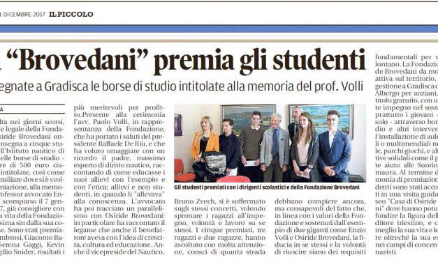 La “Brovedani” premia gli studenti