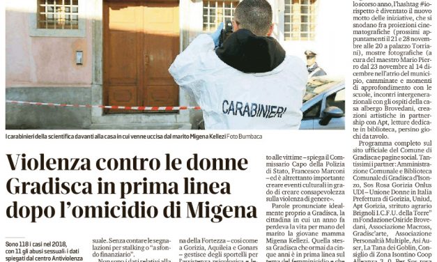 Violenza contro le donne – Gradisca in prima linea