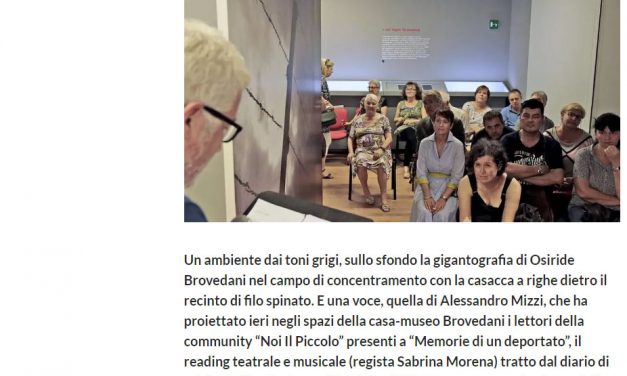 Il diario di Brovedani nel reading
