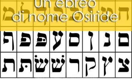 Perché il nome Osiride ad un ebreo?