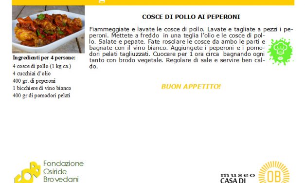 cosce di pollo ai peperoni