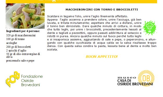 maccheroncini con tonno e broccoletti
