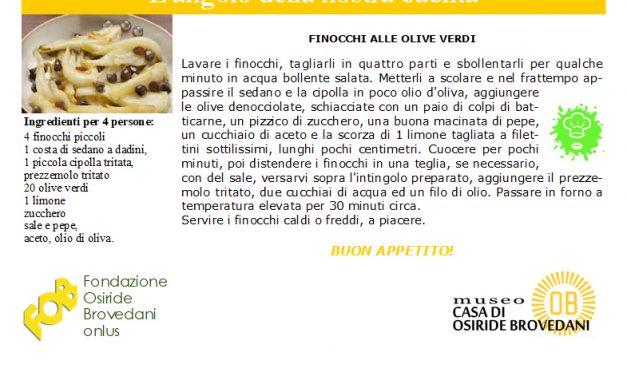 finocchi alle olive verdi