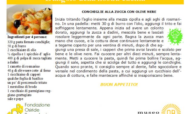 conchiglie alla zucca con olive nere