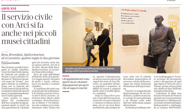 il servizio civile con arci si fa anche nei piccoli musei cittadini